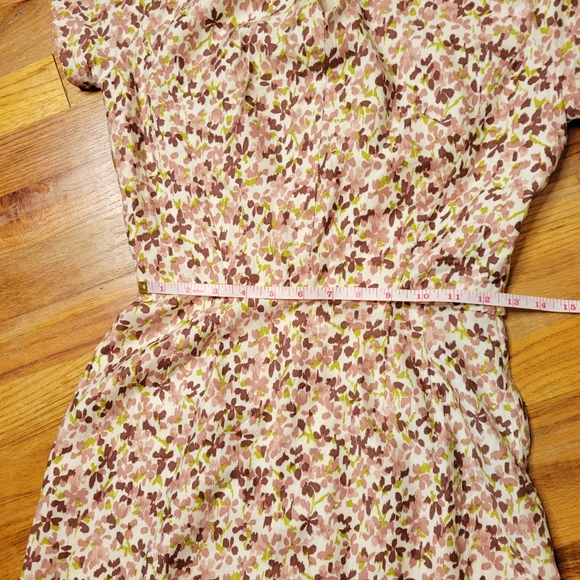 Vintage 1950s Floral Dress Off The Shoulder Cocktail Women's - Picture 12 of 14